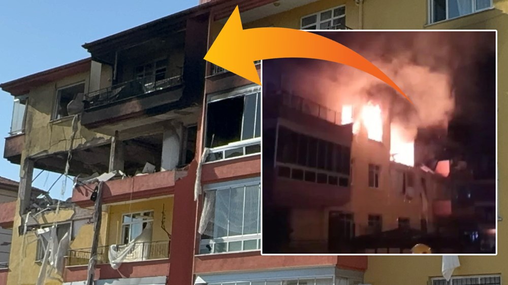 Konya'da patlama: Doğalgaz borusunu kesti, apartman enkaza döndü - 2