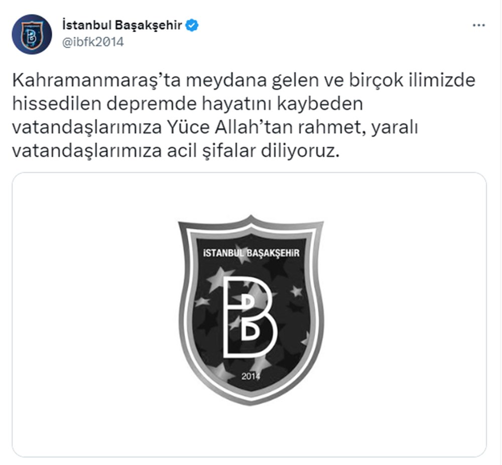 TFF ve Süper Lig kulüplerinden geçmiş olsun mesajı - 7