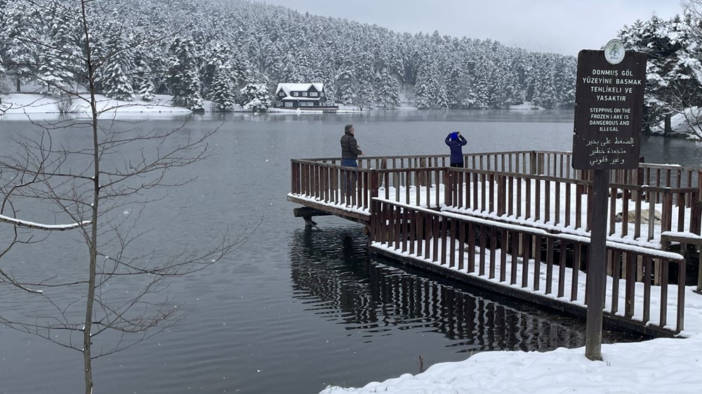 Gölcük Tabiat Parkı'ndan kar manzaraları - 7