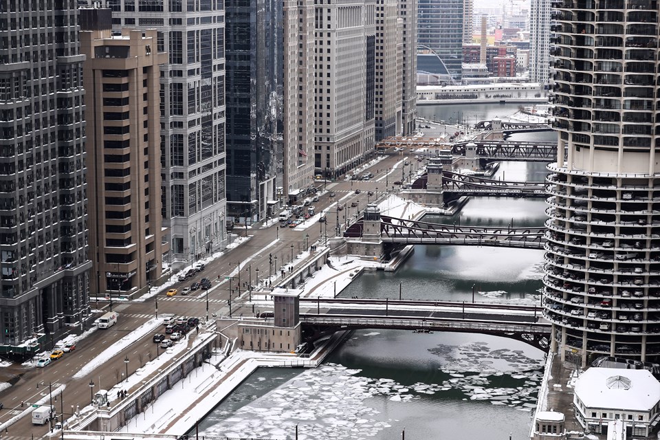 Chicago'yu kar fırtınası vurdu - 2