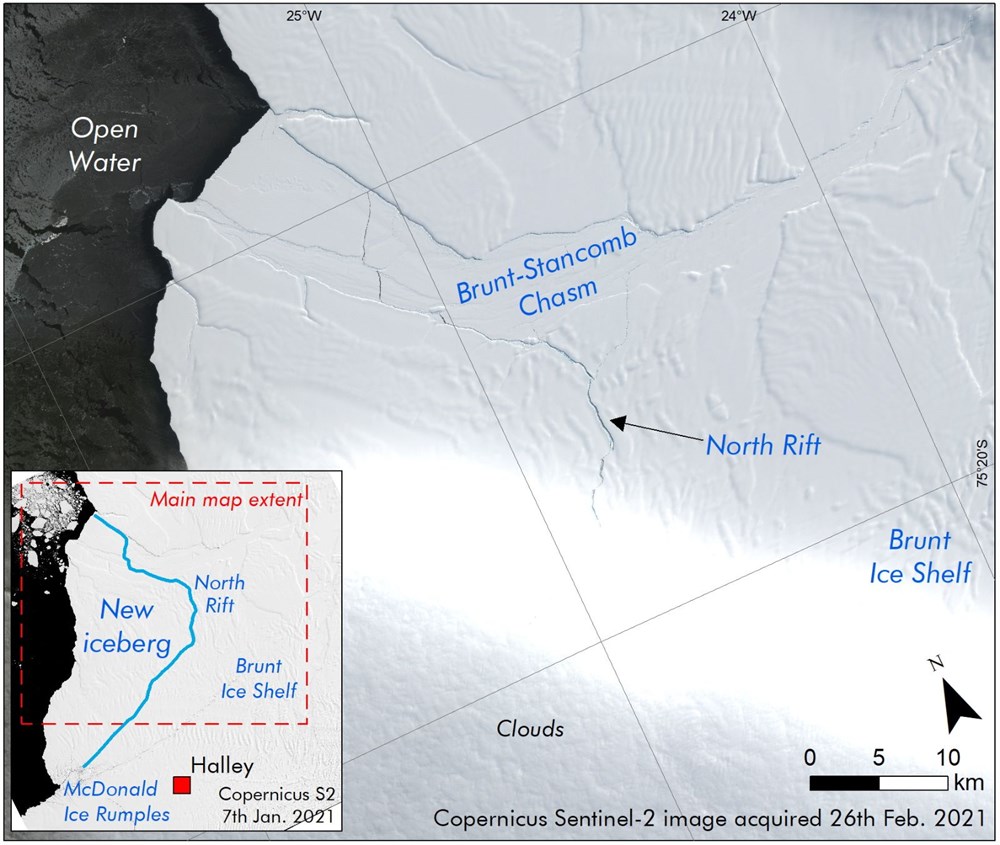 Antartika'da dev buz kütlesi buz sahanlığından koptu - 2