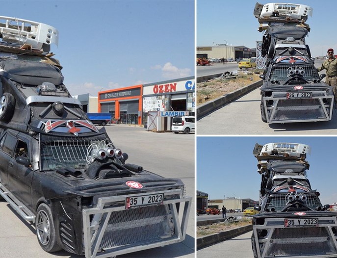 Sosyal medyanın dilindeki araba! Aksaraylı Mad Max'e kötü haber