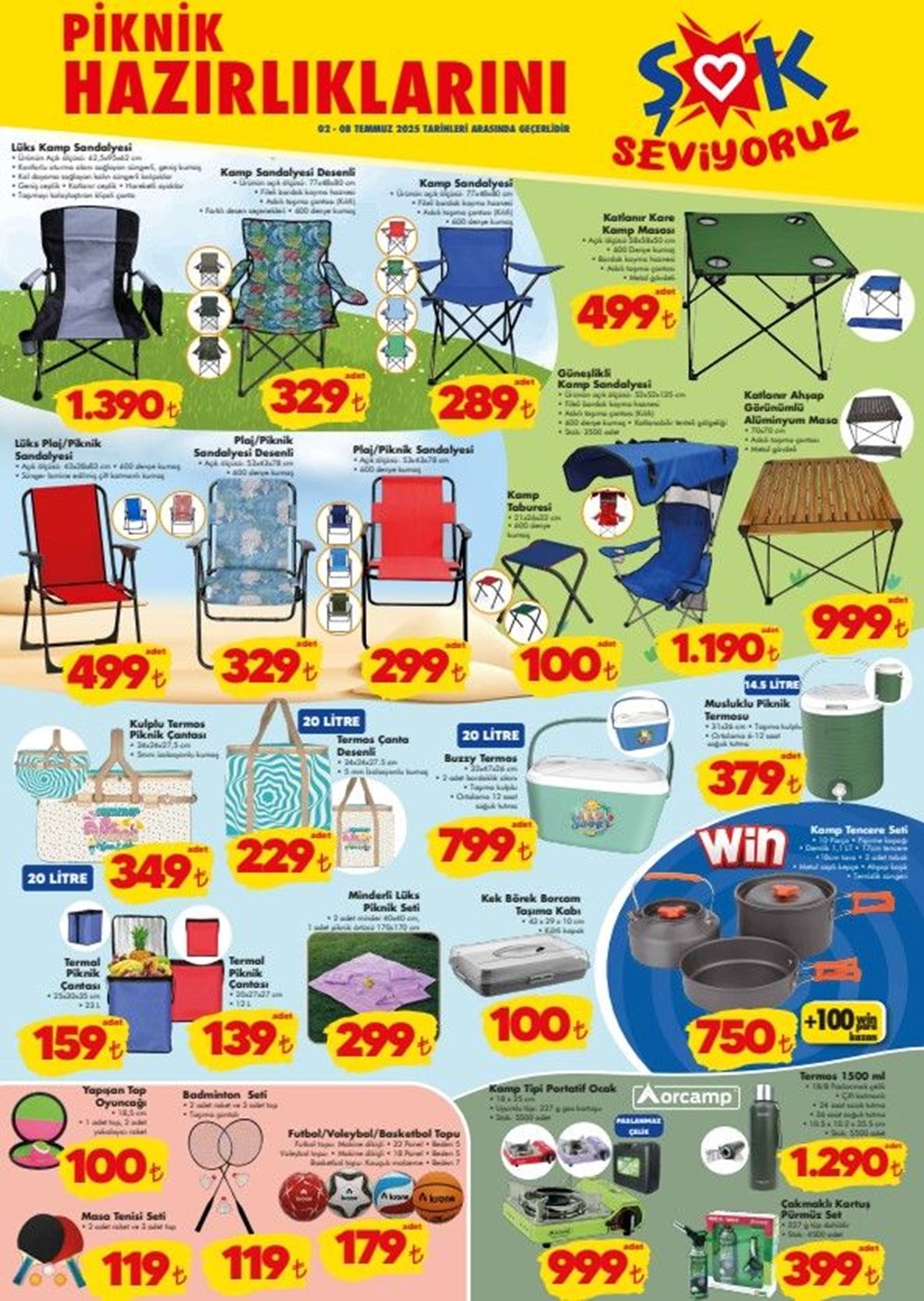 ŞOK aktüel 2-8 Temmuz: ŞOK aktüel ürünlerde aşure günü esintisi! Bu hafta; kamp sandalyeleri, termos, piknik çantası, vantilatör, spa matı satışta - 6