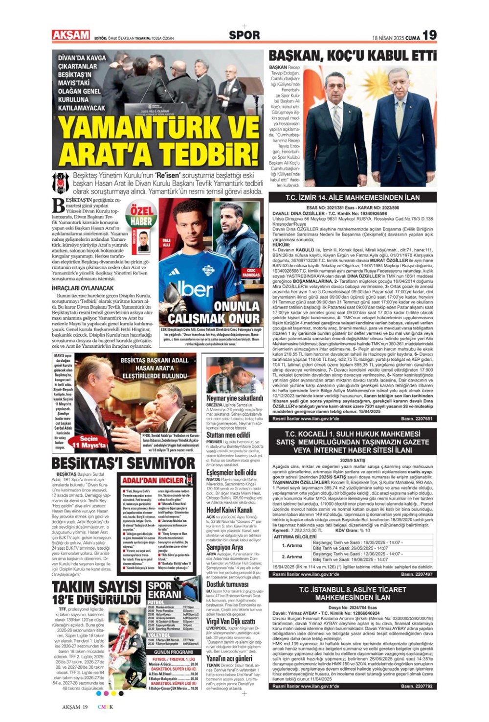 "Kolo Muani bombası" (18 Nisan 2025 spor manşetleri) - 10