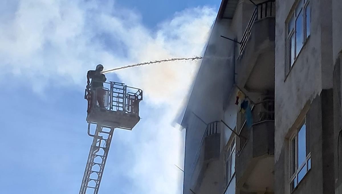 Hatay'da ev yangını