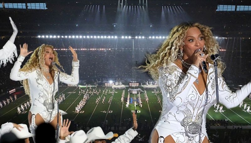 Beyonce NFL devre arası gösterisinde tarih yazdı!