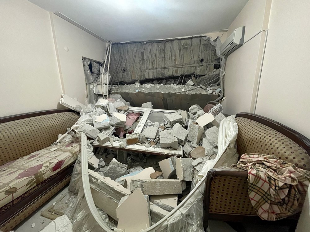 Kocaeli'de istinat duvarı çöktü, 4 apartman tahliye edildi - 3