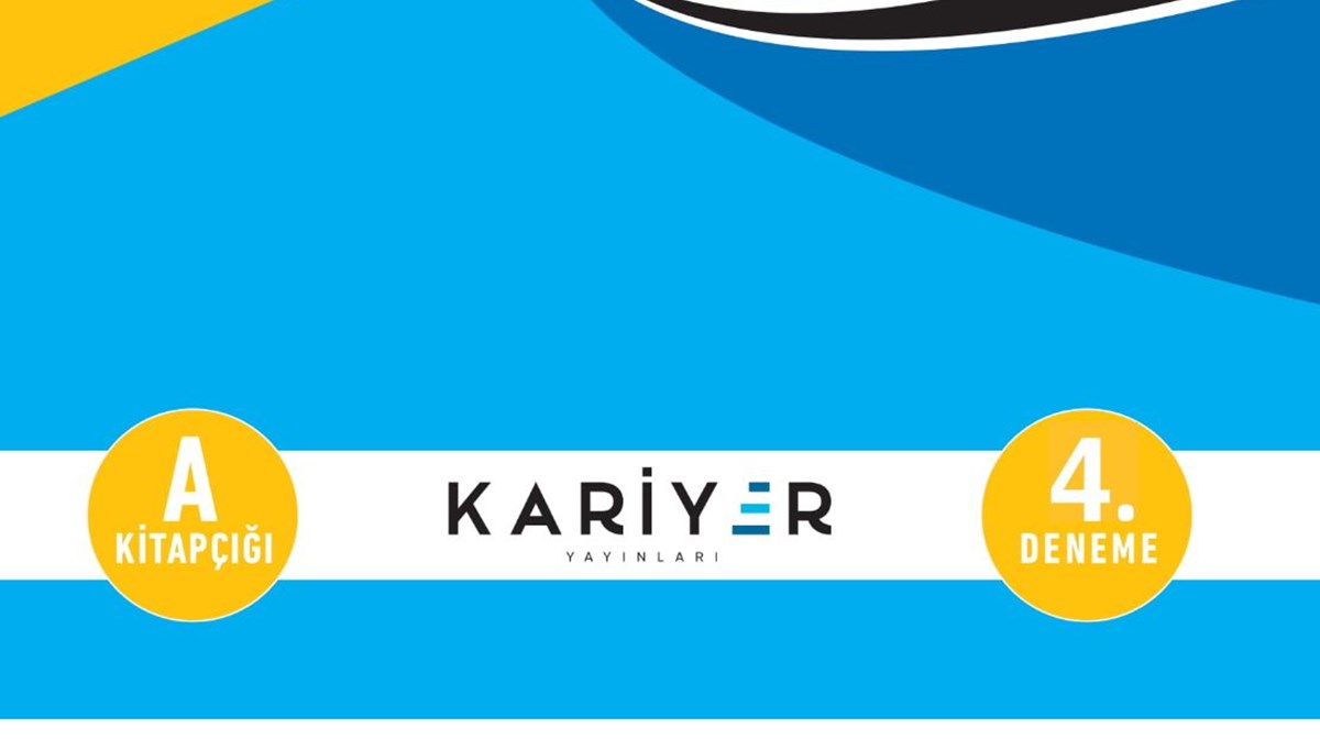Kariyer Yayınları TYT 4. deneme sınavı