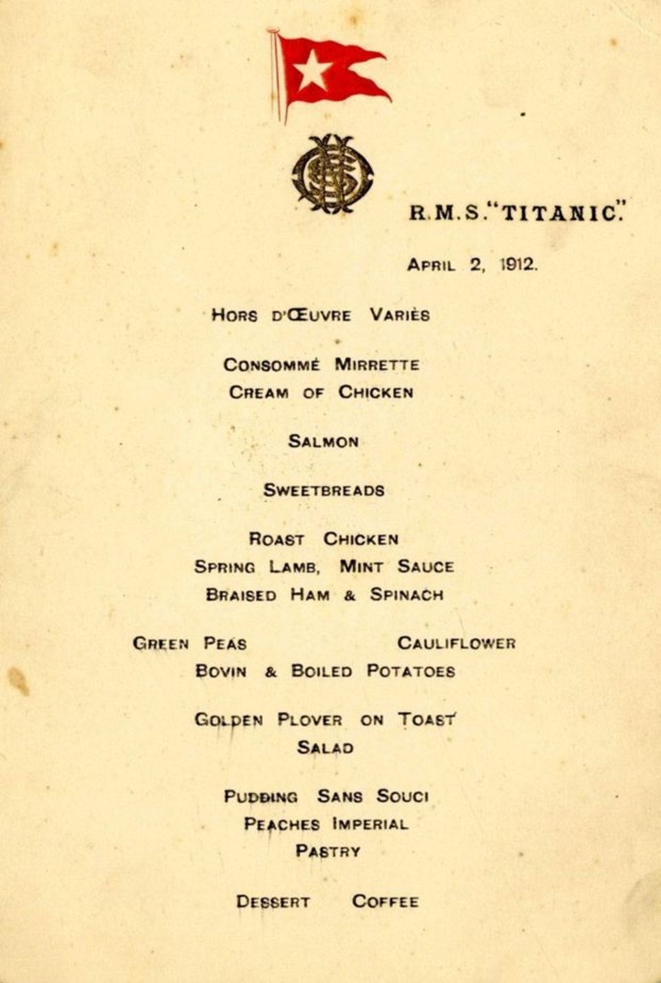 Titanik'in menüsüne rekor fiyat - 2