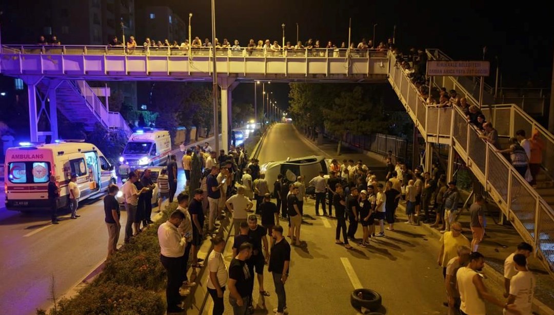 Kırıkkale'de feci kaza: Üst geçidin korkuluklarına çarptı