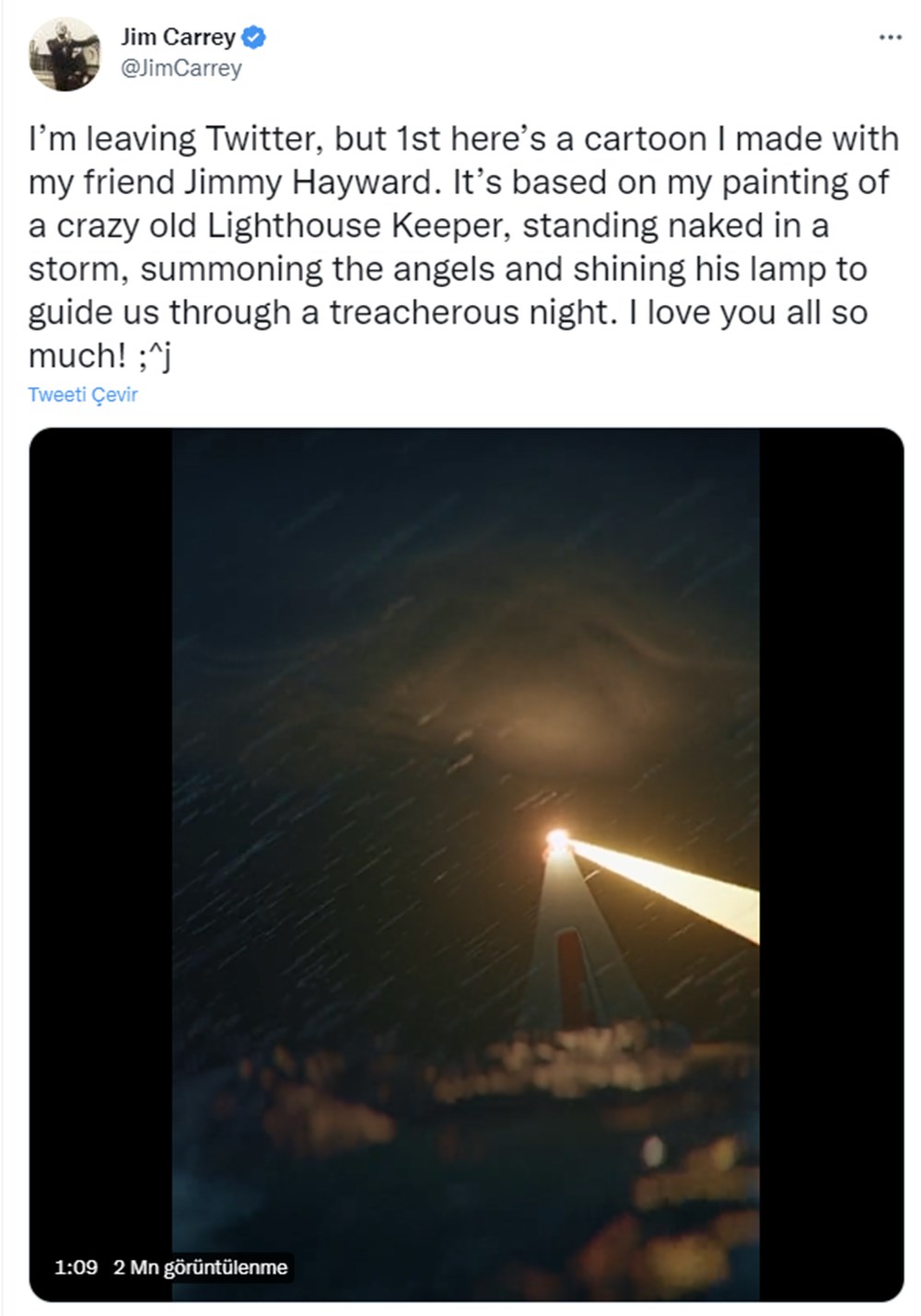 Jim Carrey Twitter'a veda eden isimler arasına katıldı - 2