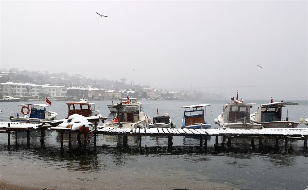 İstanbul'da kar yağışı devam ediyor - 14