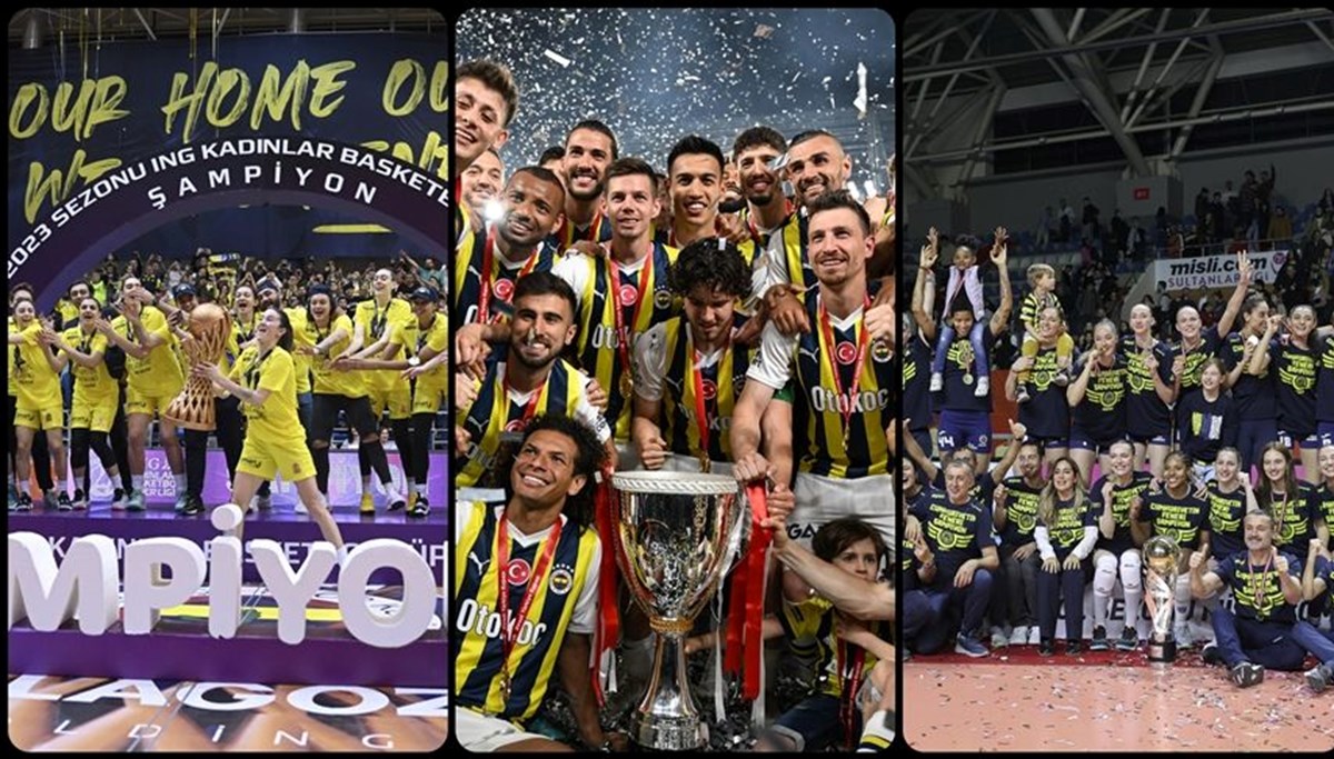 Fenerbahçe, bu sezon takım sporlarında 9 kupa kazandı