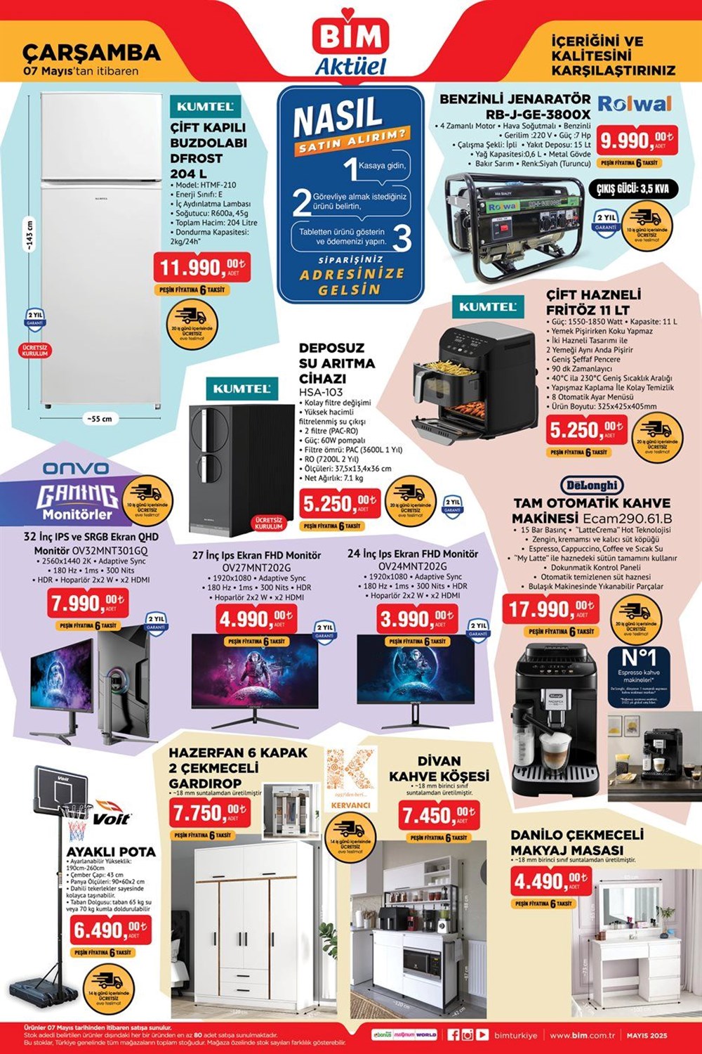 BİM 6-7 Mayıs aktüel katalog yayında: BİM aktüel eserlerde bu hafta; buzdolabı, jenaratör, çift hazneli fritöz, tam otomatik kahve makinesi, kahve köşesi 76 yQByJTuVTUCY3AVWtTmZnA