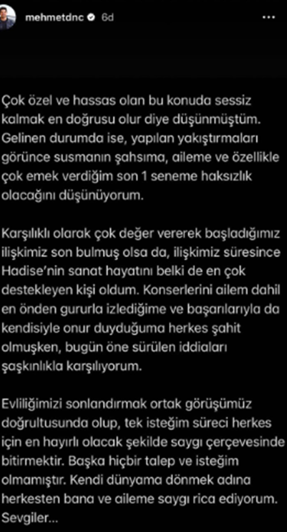 Hadise ile boşanma kararı alan Mehmet Dinçerler: Hadise'yi en çok destekleyen kişi oldum - 4