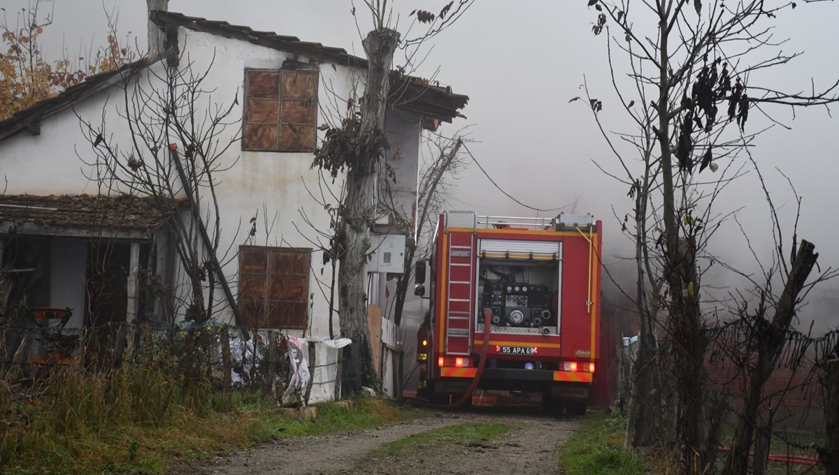 Samsun'da ahırda çıkan yangında 7 büyükbaş hayvan öldü