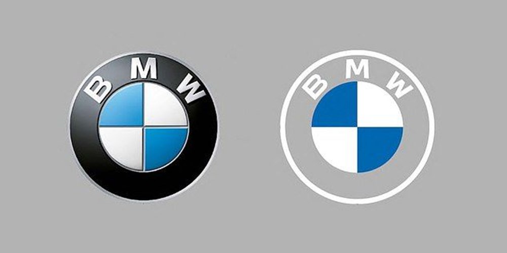te BMW'nin yeni logosu