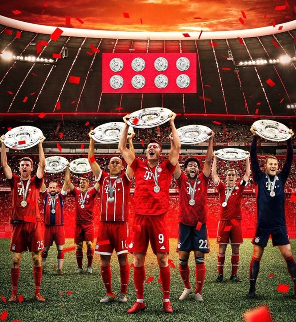 Bungesliga'da şampiyon belli oldu (Bayern Münih üst üst 8. kez şampiyon) - 1