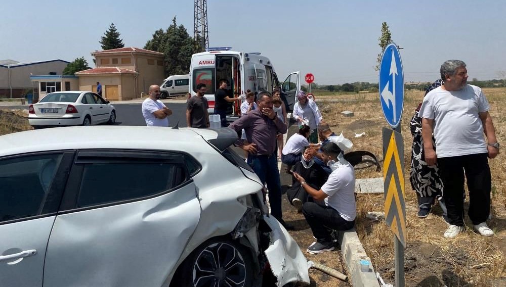 Tekirdağ'da kaza: Altı yaralı