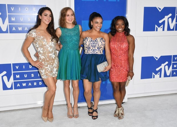 Olimpik sporcular Aly Raisman, Madison Kocian, Laurie Hernandez ve Simone Biles