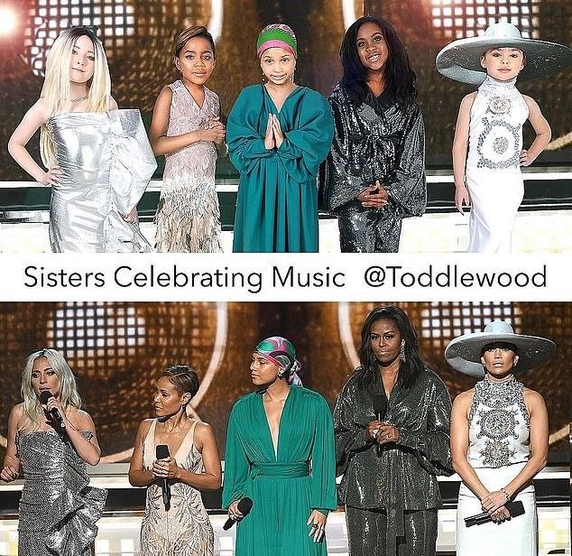 Lady Gaga, Jada Pinkett Smith, Alicia Keys, Michelle Obama, Jennifer Lopez