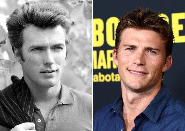 Clint Eastwood (31 yaşındayken) ve oğlu Scott Eastwood (28 yaşında)