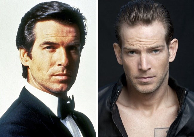 Pierce Brosnan (42 yaşındayken) ve oğlu Sean Brosnan (32 yaşında)