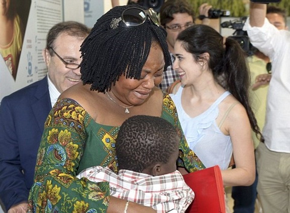 Anne oğul buluşması, Seuta'da gerçekleşti.