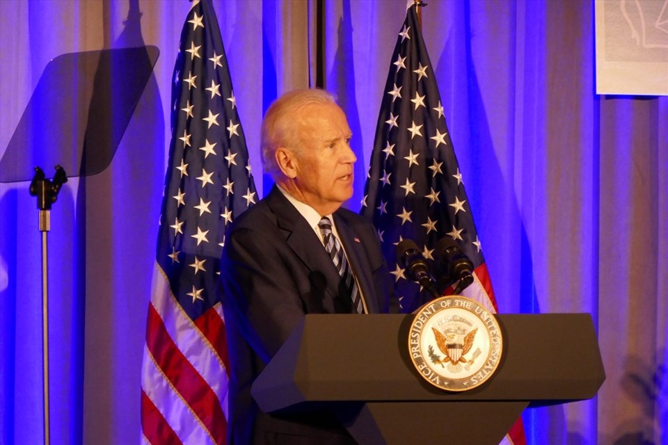 ABD Başkan Yardımcısı Biden gecede konuşma yaptı.