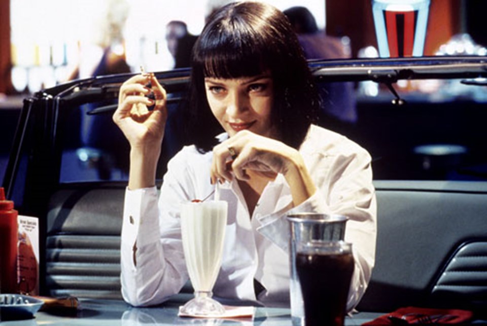 1994 yapımı Pulp Fiction filminde Uma Thurman...