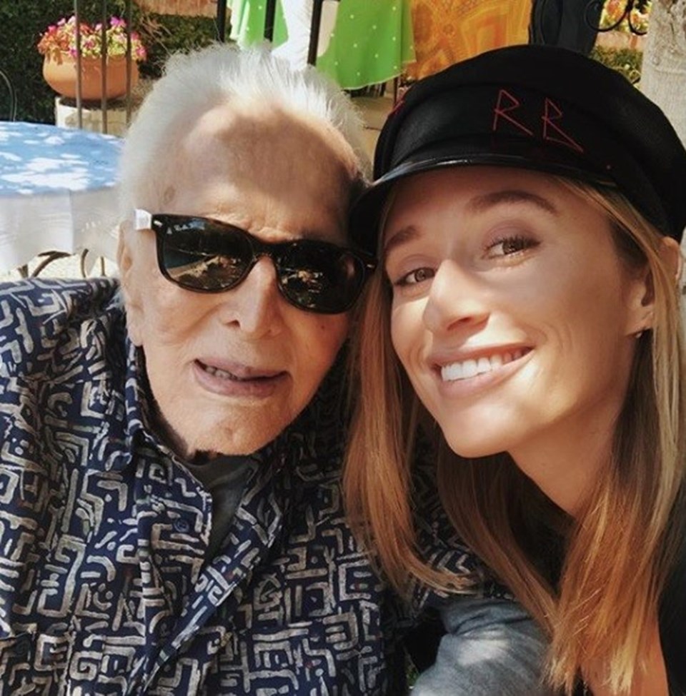 Kirk Douglas ile Kelsey Douglas