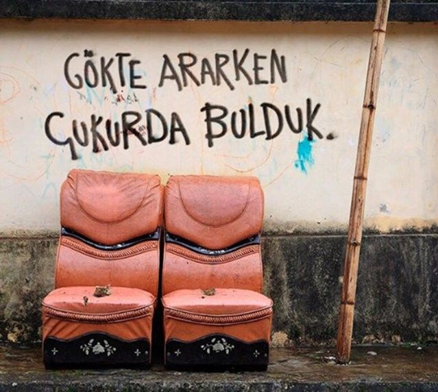Çukur�da ekrana yansıyan duvar yazıları 1 NTV Çukur�da ekrana yansıyan duvar yazıları 1 NTV