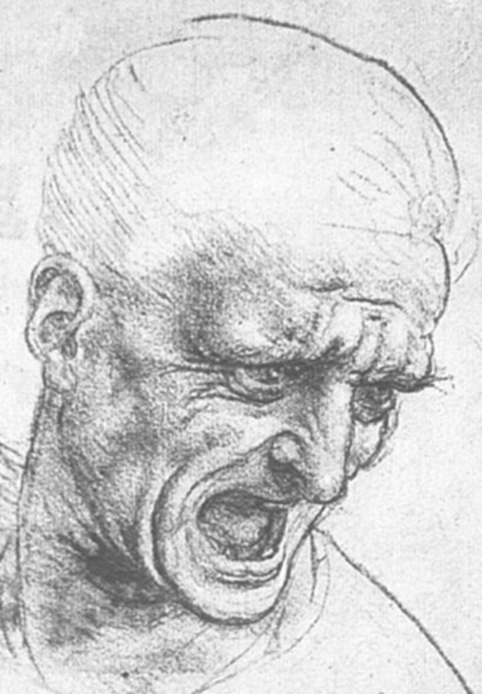 Da Vinci'nin bitmemiş eseri Anghiari Savaşı için hazırladığı çizimlerden biri.