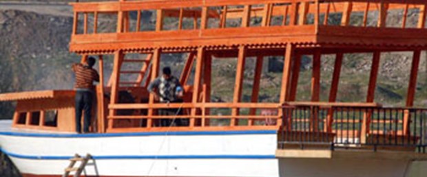 Denizi olmayan Cizre'ye tekne