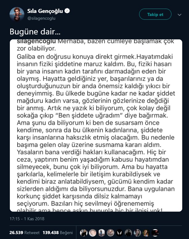 EN FAZLA BEĞENİ ALAN TWEETLER