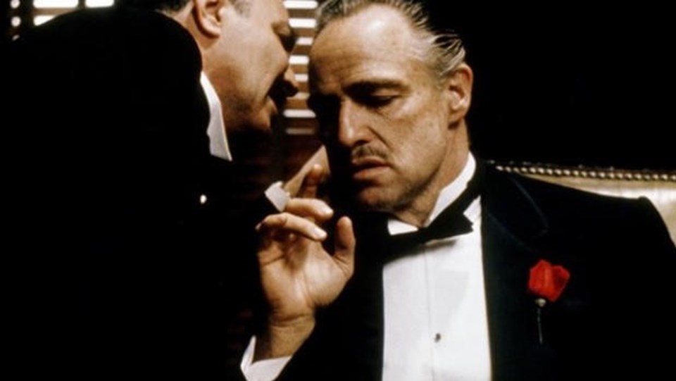 "Baba" filminde mafya babasını ünlü aktör Marlon Brando canlandırdı.