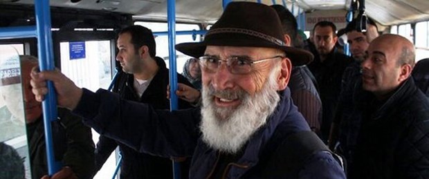 Halk otobüsünde çekime hazırlandı