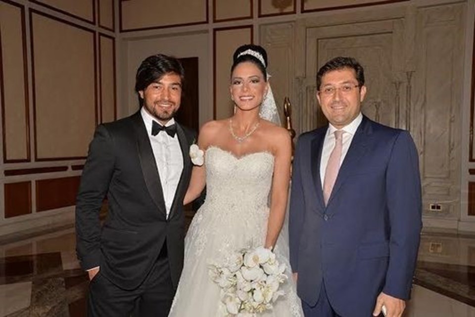 İbrahim Toraman ve Eylem Yıldız'ın düğününde bir kare.