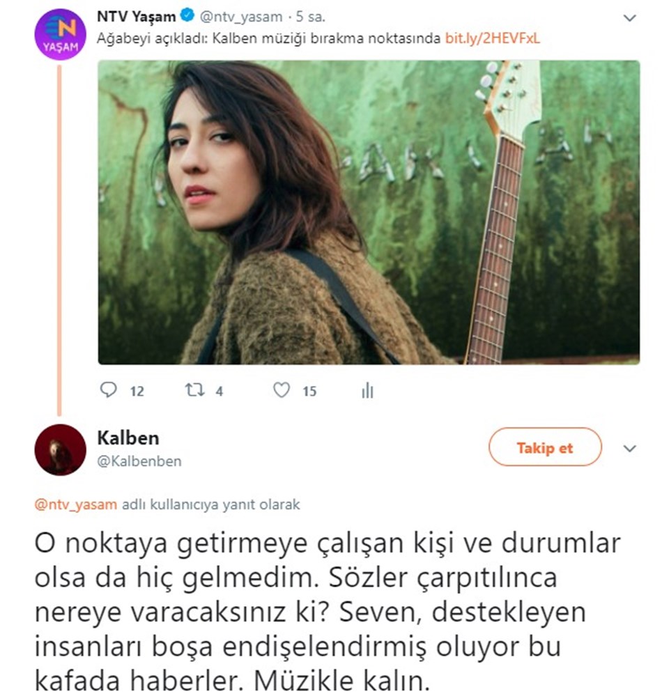 Haberler üzerine Kalben'den gelen paylaşım