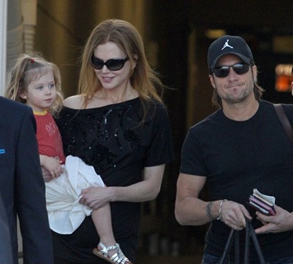 Kidman ve Urban'ın 2,5 yaşındaki kızları Sunday Rose.