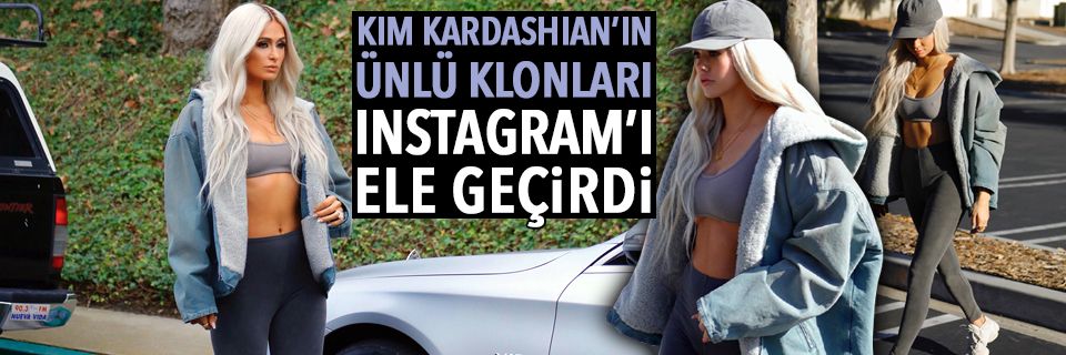 Kim Kardashian'ın ünlü klonları ( Yeezy Season 6)