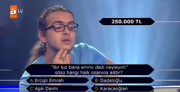 Kim milyoner olmak ister soruları Kim milyoner olmak ister soruları