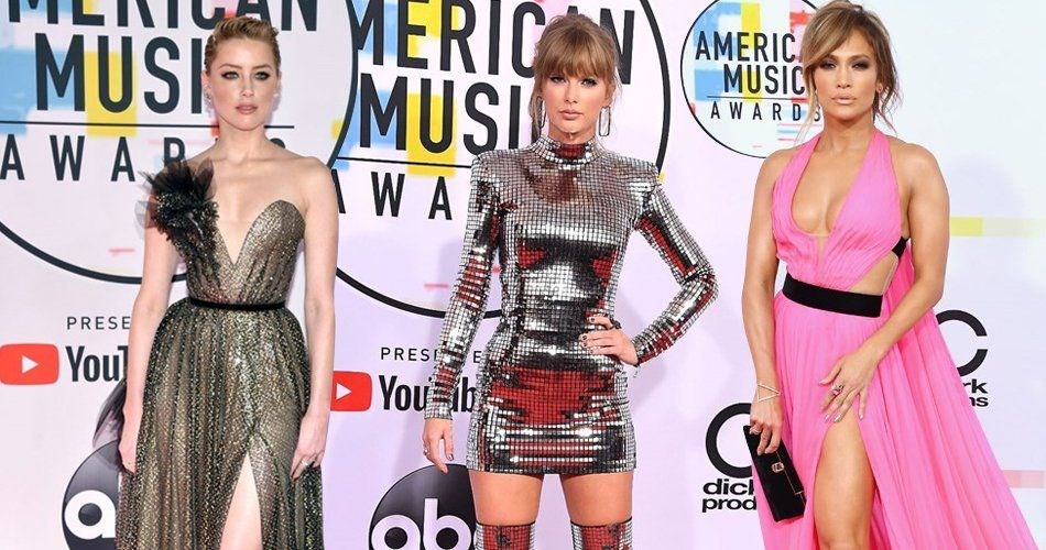 AMERİKAN MÜZİK ÖDÜLLERİ GECESİNDE KIRMIZI HALI ŞIKLIĞI