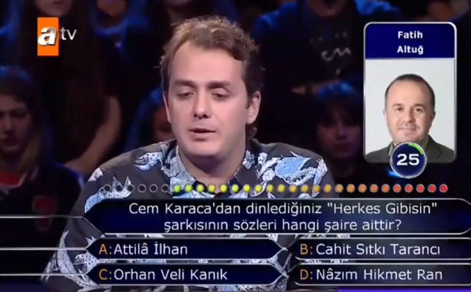 KİM MİLYONER OLMAK İSTER'E DAMGA VURDU