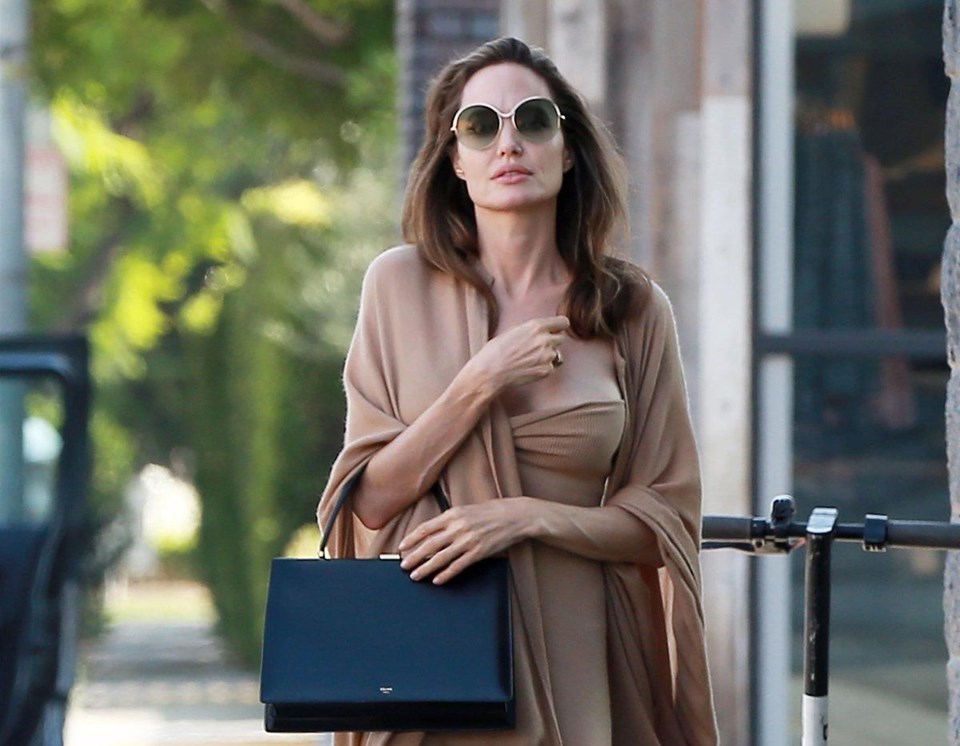 ANGELINA JOLIE EVİNE DÖNDÜ