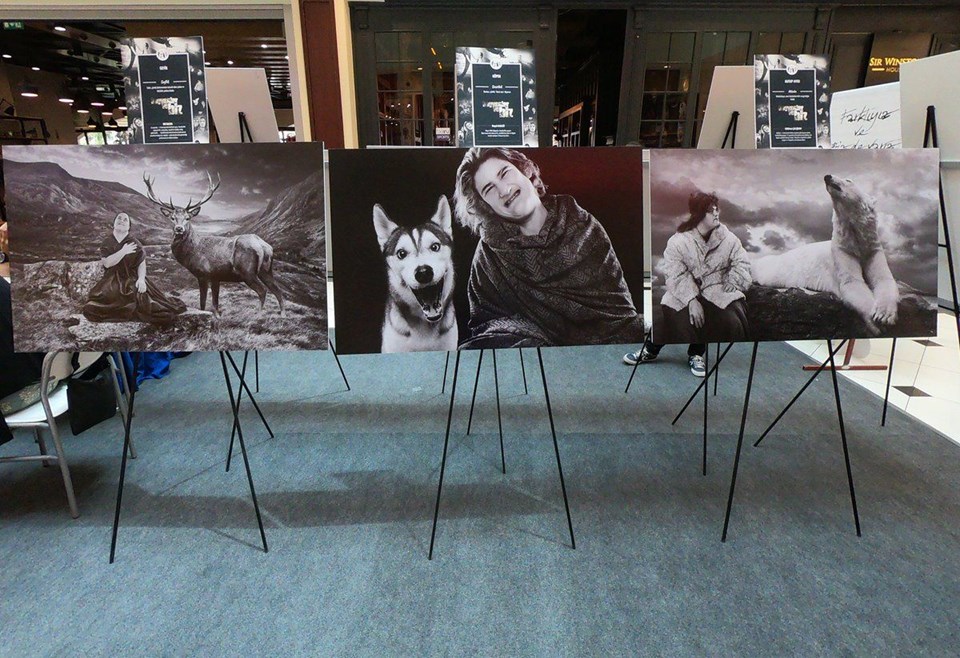 ZİHİNSEL ENGELLİ BİREYLERDEN 'HAYVANLAR VE BİZ' SERGİSİ