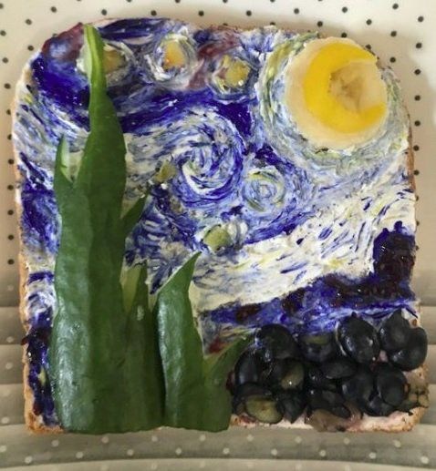 ÜNLÜ RESİMLERİ SANDVİÇLE TAKLİT ETTİLER