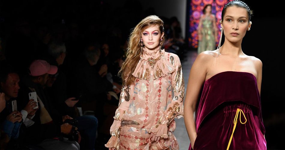 PODYUMDA GIGI VE BELLA HADID RÜZGARI