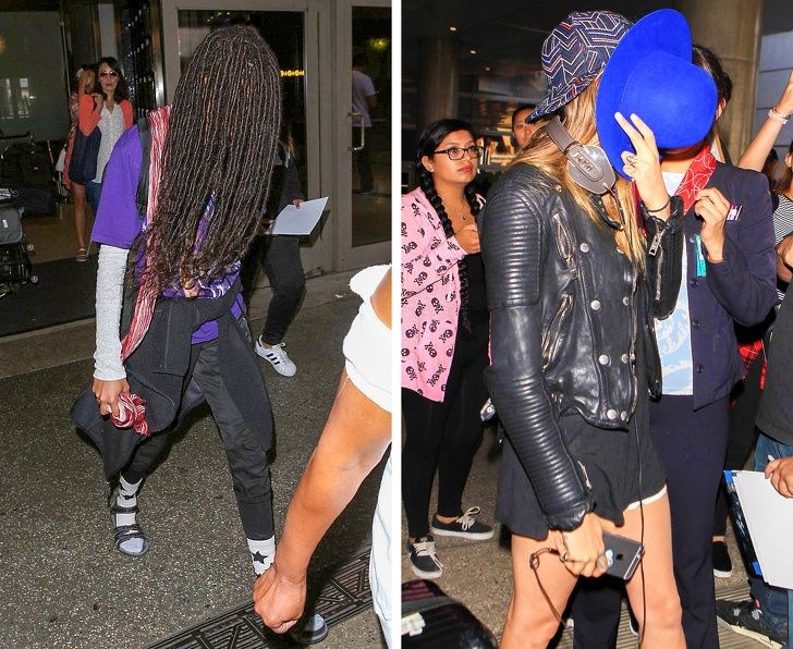 Will Smith'in kızı ve Cara Delevingne
