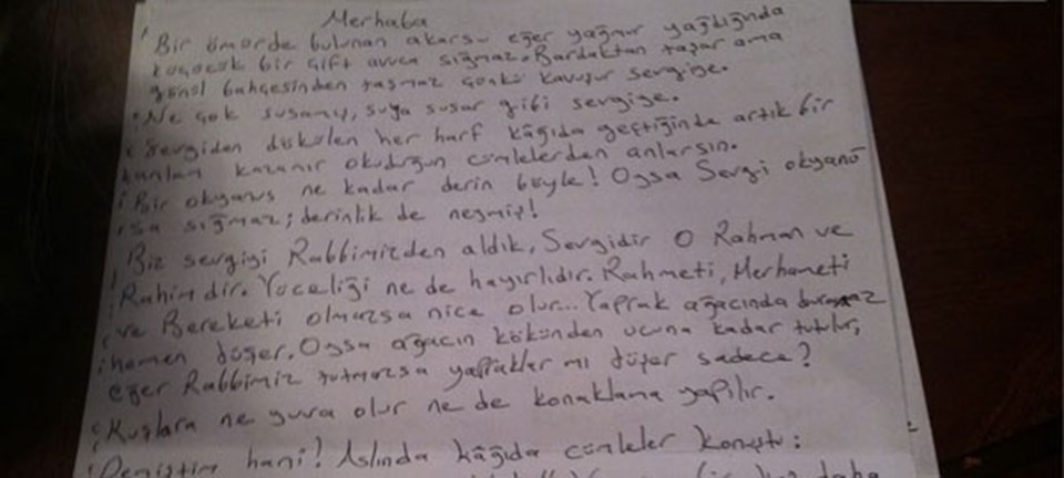Mektubun tamamı için üzerine tıklayın.